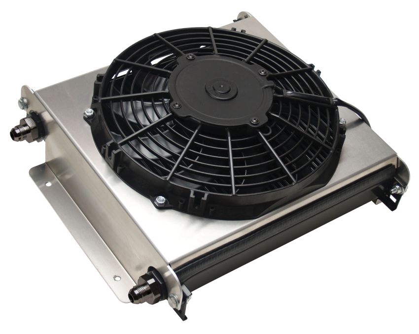 Derale 15870 40 Row Hyper-Cool Extreme Remote Fluid Cooler, -8AN
