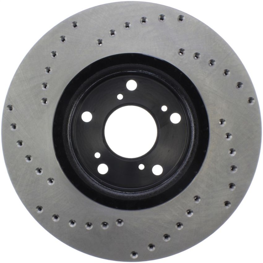 Stoptech 128.40057L 06-08 Honda Civic Si Cross Drilled Left Front Rotor