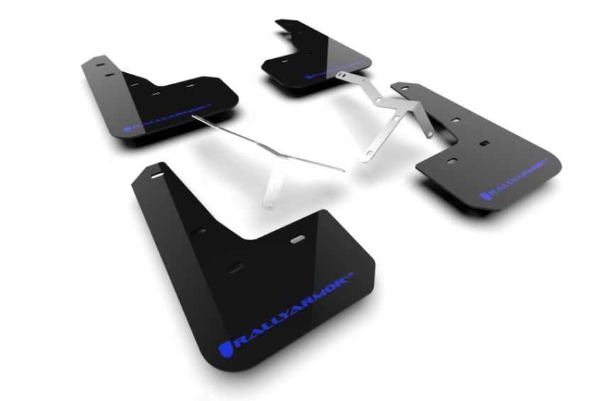Rally Armor MF109-UR-BLK-BL Black Mud Flap/Blue Logo