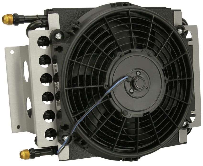 Derale 15900 16 Pass Electra-Cool Remote Transmission Cooler Kit, -8AN Inlets
