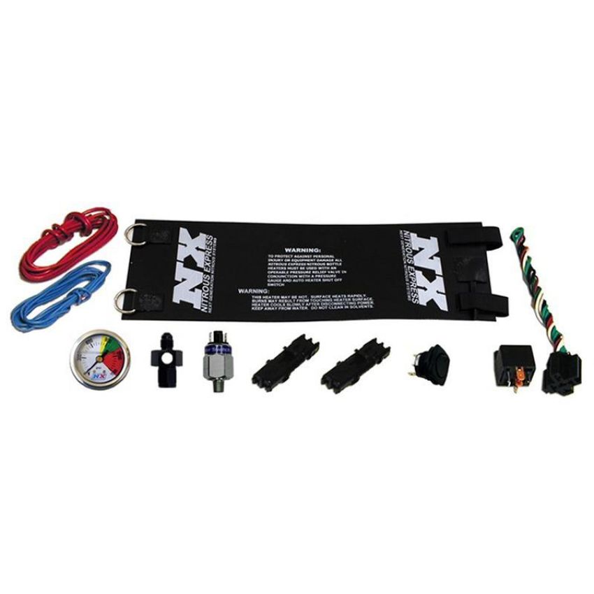 Nitrous Express 15937 HEAVY DUTY FULLY AUTOMATIC BOTTLE HEATER (6AN) W/ NITROUS GAUGE