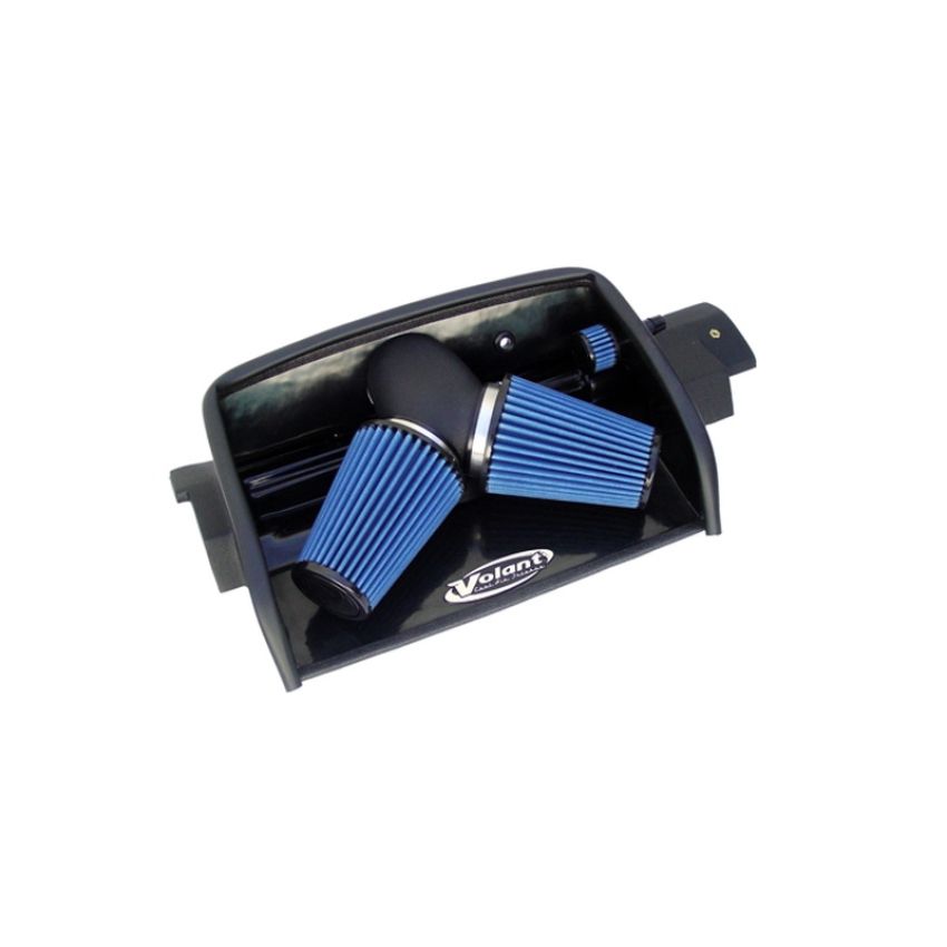 Volant 15958C3 Volant air intake systems utilize a high-velocity venturi filter adapter which provides a smooth transition through the MAF sensor into the intake tube for a much needed airflow improvement over the factory rubber tubing and resonator box.