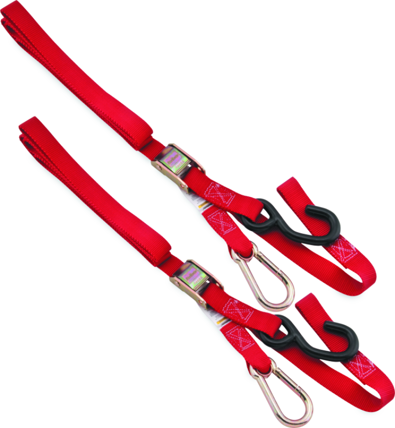 BikeMaster 100536 Tiedown Carabiner Softhook - Red