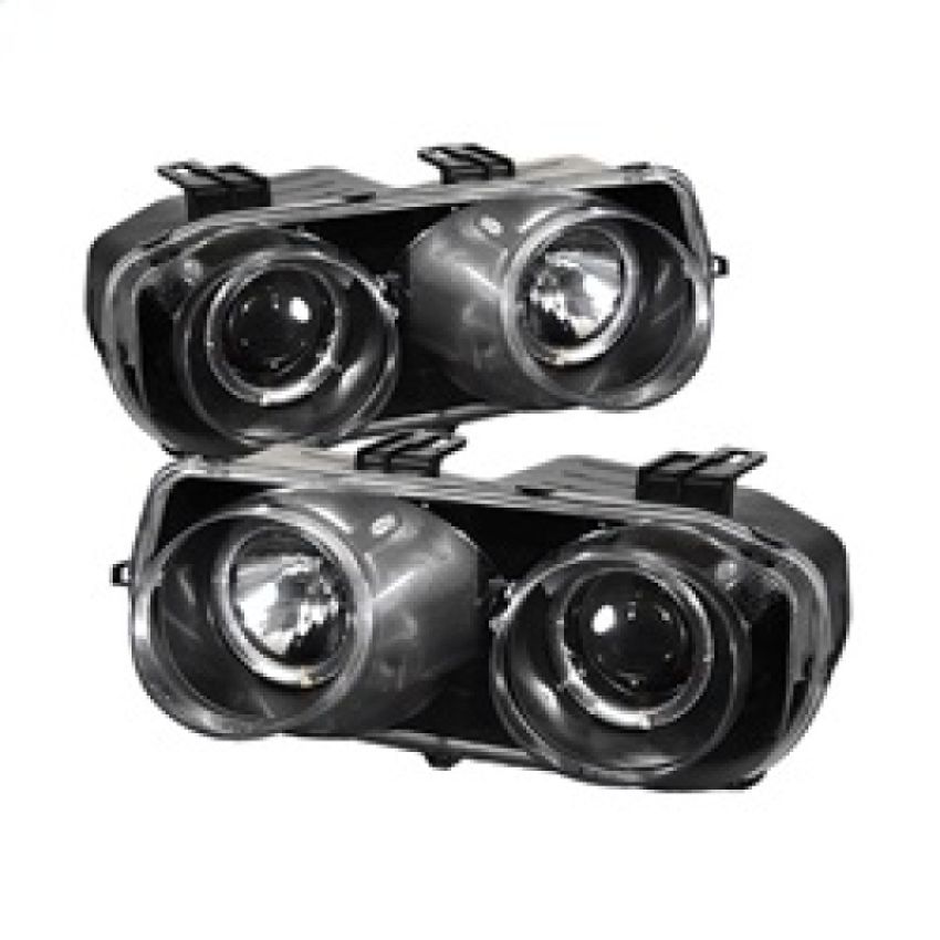 SPYDER 5008671 Projector Headlights - LED Halo - Black