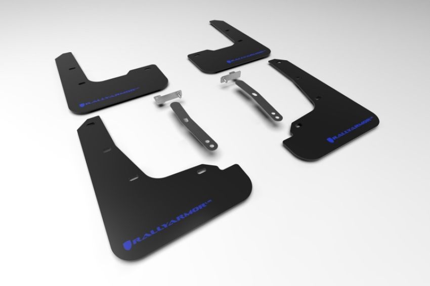 Rally Armor MF69-UR-BLK-BL Black Mud Flap/Blue Logo