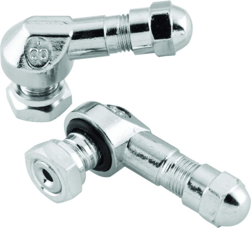 BikeMaster 151789 Valve Stem 2/Piece Pack Chrome