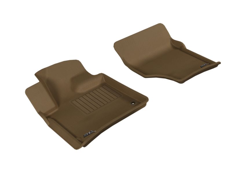 3D MAXpider 2007-2015 Audi Q7 Kagu 1st Row Floormat - Tan