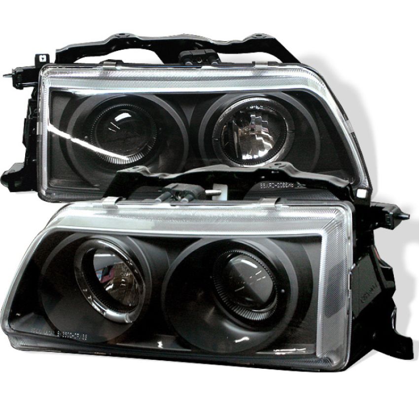 SPYDER 5010827 Projector Headlights - LED Halo - Black