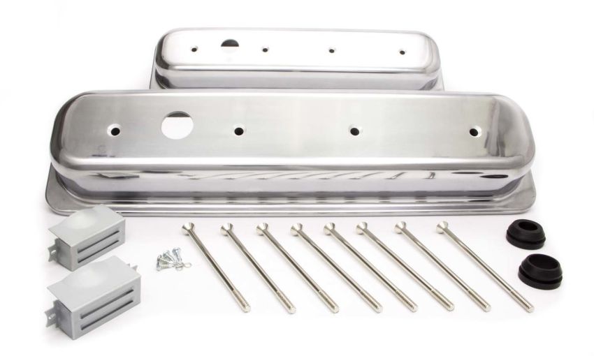 RACING POWER CO-PACKAGED RPCR6136-1 SBC Alum Short Center Bolt V/C Plain Polished