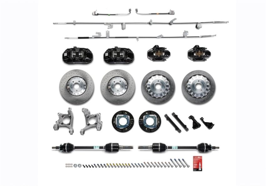 Ford Racing M-2300-YBK 2015-2023 Mustang Performance GT350R Black Brake Kit