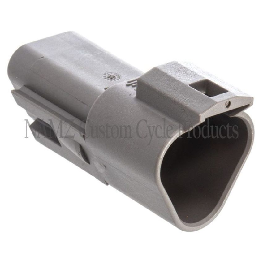 NAMZ DR-3G Deutsch DT Series 3-Wire Receptacle & Wedgelock - Gray (HD 72123-94GY)