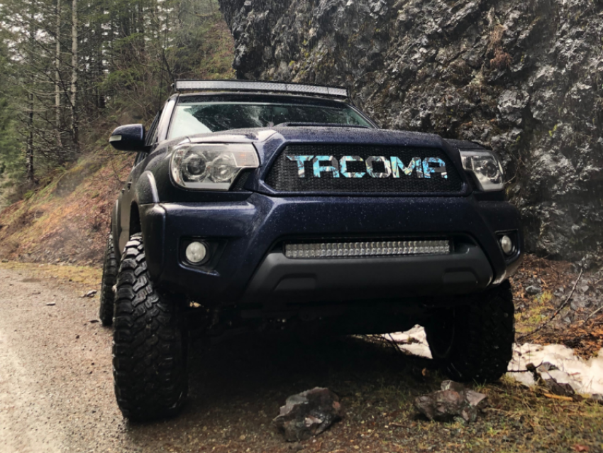 Cali Raised LED CR2451 Cali Raised 05-15 Toyota Tacoma 32In Lower Bumper Flush Led Light Bar Brackets Kit - No Switch
