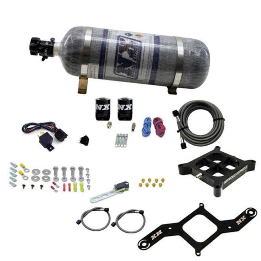 Nitrous Express 63571-12 4500 Covert Crossbar Plate System, Pro Power 100-500Hp ( 12#Bottle)