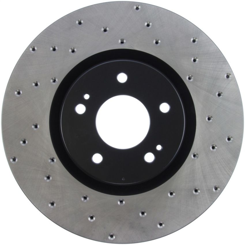 Stoptech 128.46064L 03-06 Mitsubishi Lancer Evo AWD Drilled Left Front Rotor