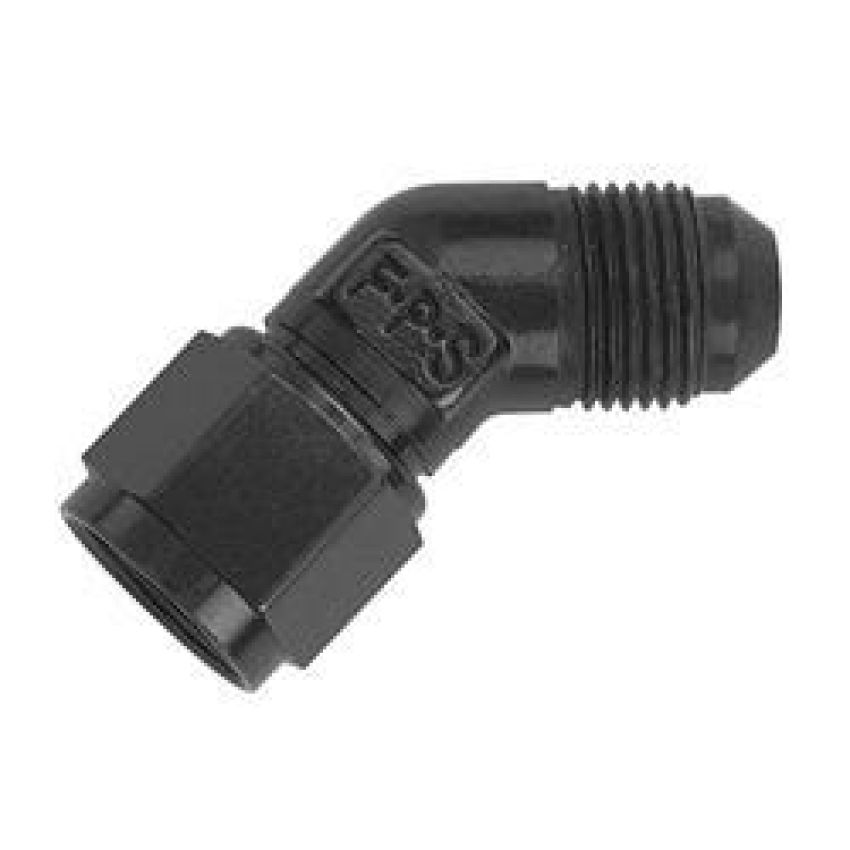 FRAGOLA FRG498003-BL #6 Female Swivel to Male 45 Degree Fitting Black