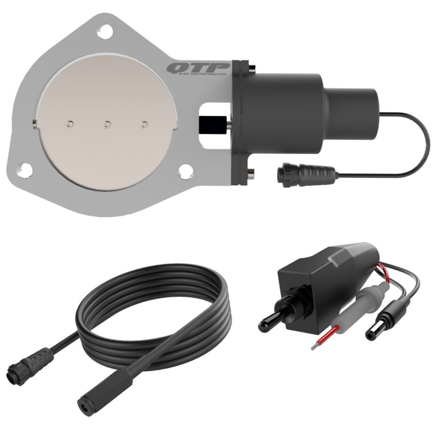 QTP QTEC40 4in Bolt-On QTEC Electric Cutout Valve - Single