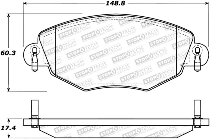 Stoptech 308.09100 Street Brake Pads