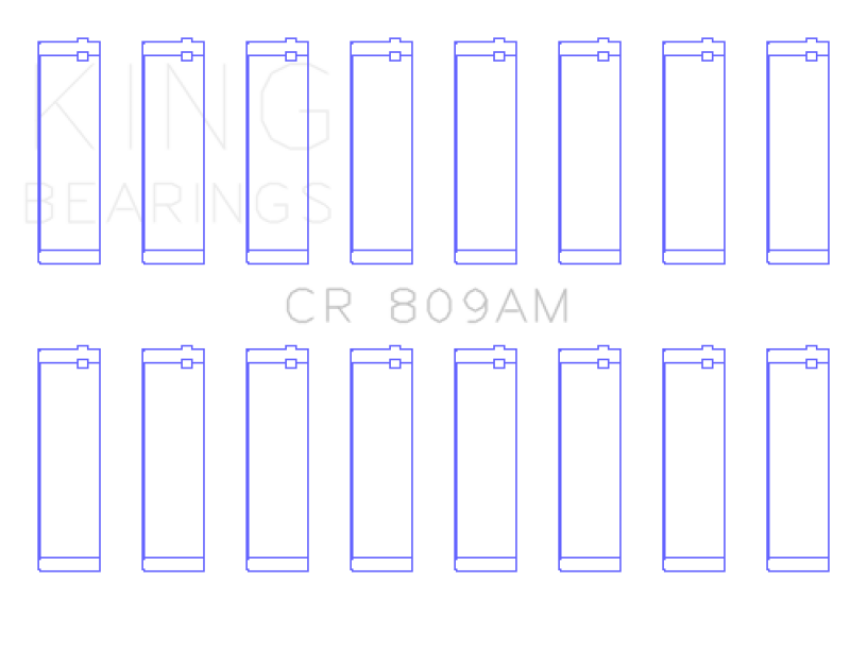 King Ford 330/332/352/360/390/410/248 Engine (Size 020) Rod Bearings