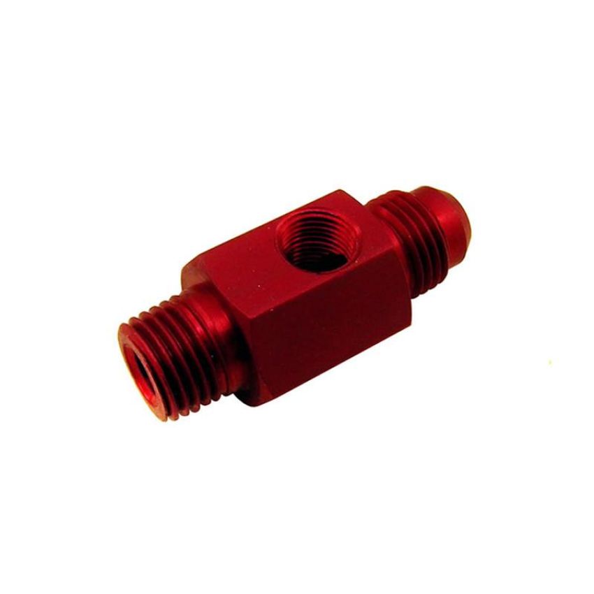 Nitrous Express 16204 1/4 NPT X 6AN W/ 1/8 NPT GAUGE HOLE (FUEL BYPASS FITTING)
