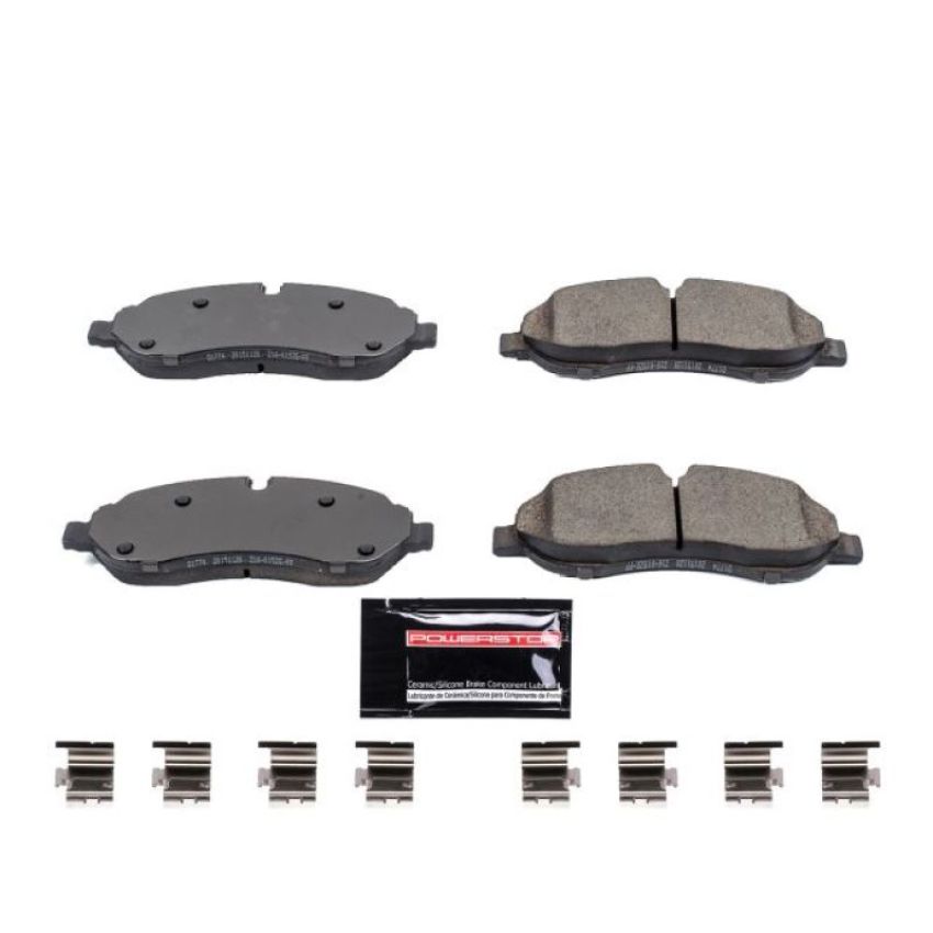 PowerStop Z23-1774 PowerStop - Z23 Daily Driver Carbon-Fiber Ceramic Brake Pads with Hardware Kit