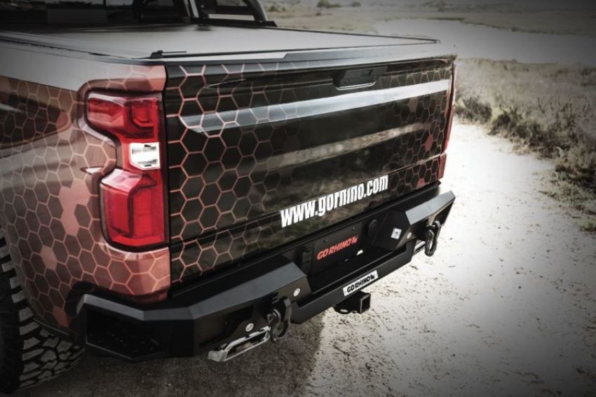 Go Rhino 28176T 19-20 Chevrolet Silverado 1500 BR20 Rear Bumper Replacement