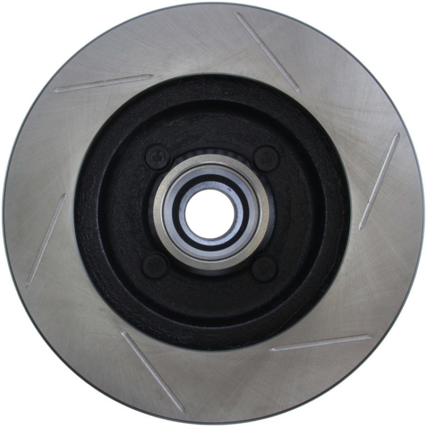 Stoptech 126.61026SR Power Slot 90-93 Ford Mustang 8cy (Exc 93 Cobra Rear Disc) Front Right Slotted Rotor