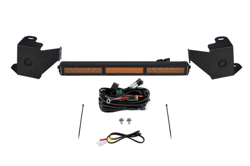 Diode Dynamics DD7413 2022 Toyota Tundra Stealth Bumper Light Bar Kit - Amber Combo