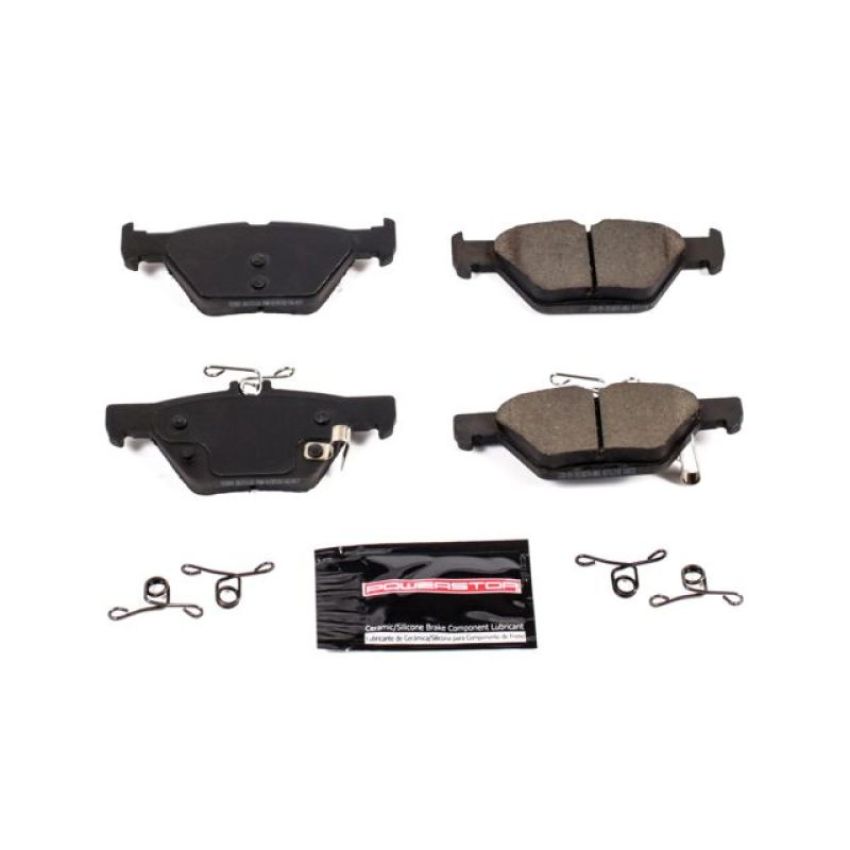 PowerStop Z23-1808 PowerStop - Z23 Daily Driver Carbon-Fiber Ceramic Brake Pads with Hardware Kit