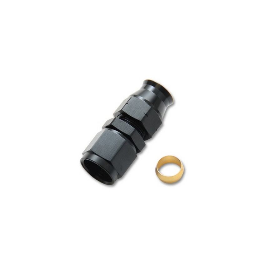 Vibrant Performance 16447 Tube to Female AN Adapter with Brass Olive Inserts, -8AN, Tube Size - 0.375