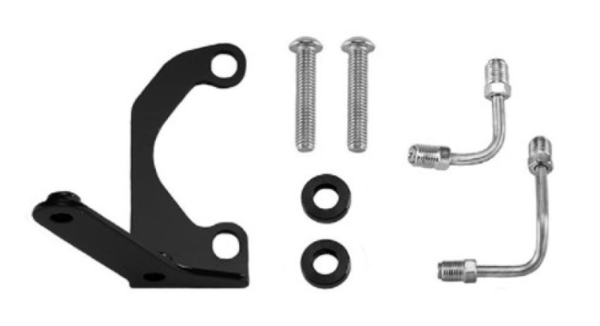 Wilwood 220-14247 Tandem Remote Master Cylinder to Prop valve Bracket L/H & Line Kit