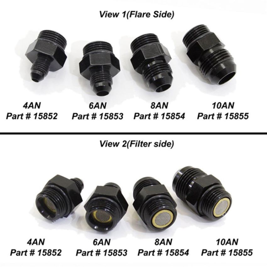 Nitrous Express 15854 8AN To 8AN ORB Filter Fitting For Lightning 375