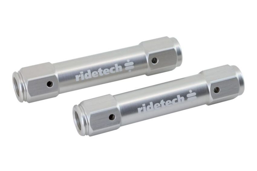 Ridetech 11289400 Billet aluminum tie rod adjusters for 1965-1970 Impala.