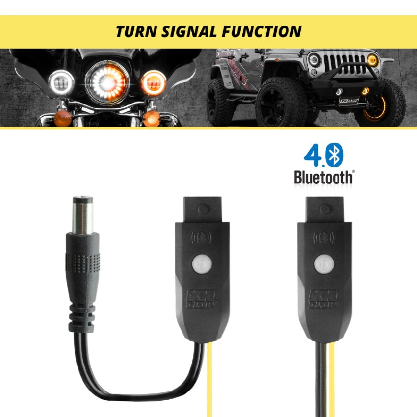 XKGLOW XK-MINI-TURN-KIT-2 XK Glow Mini XKchrome 12V Controller w/ Turn Signal Function 2pc