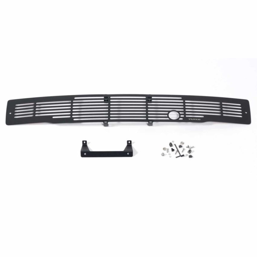 Putco 87160FP 15-17 Ford F-150 - Stainless Steel Black Bar Design w/ Heater Plug Bumper Grille Inserts