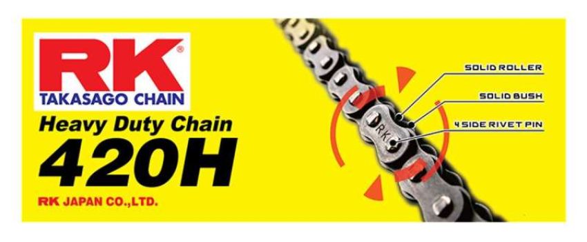 RK Chain 420H-132 RK-M 420H-132L - Natural