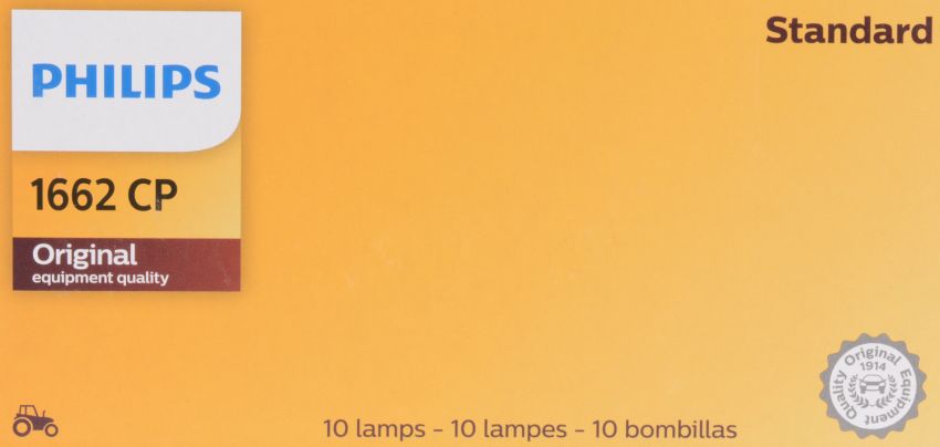 Philips 1662CP Philips Standard Miniature 1662 Pack of 10