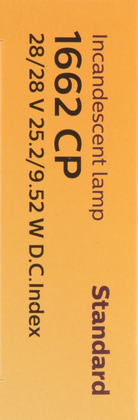 Philips 1662CP Philips Standard Miniature 1662 Pack of 10