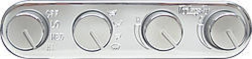 VINTAGE AIR VIN491200-RUA Streamline 4 Knob Control Panel