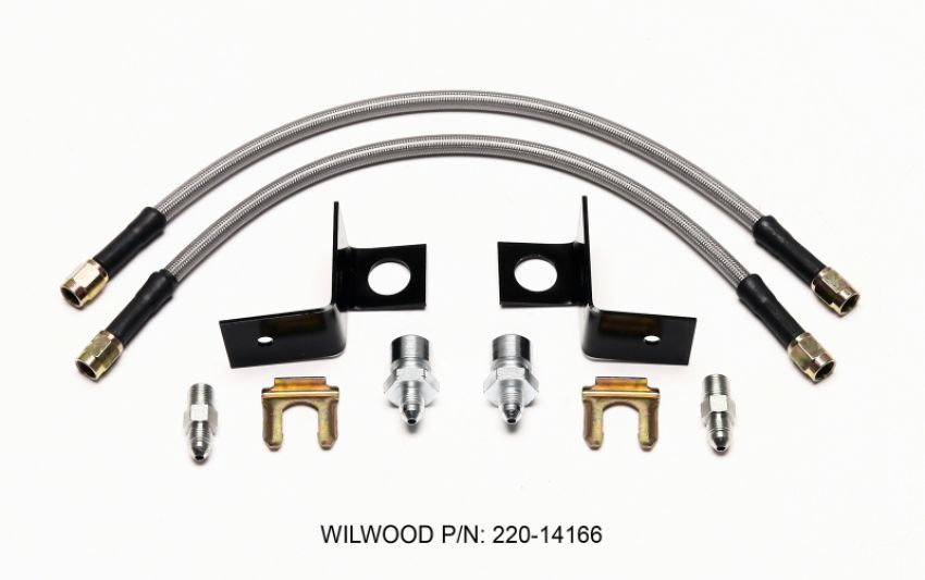 Wilwood 220-14166 Flexline Kit 14 inch -3 M10-1.00 IF 1/8 NPT Straight