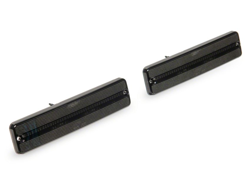Raxiom J177412 87-95 Jeep Wrangler YJ Axial Series LED Front Marker Lights- Smoked