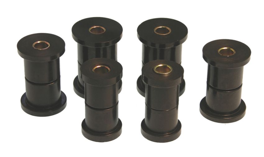Prothane 7-1004-BL 81-87 GM Rear Spring & Shackle Bushings (w/ 1 3/8in Bushings) - Black