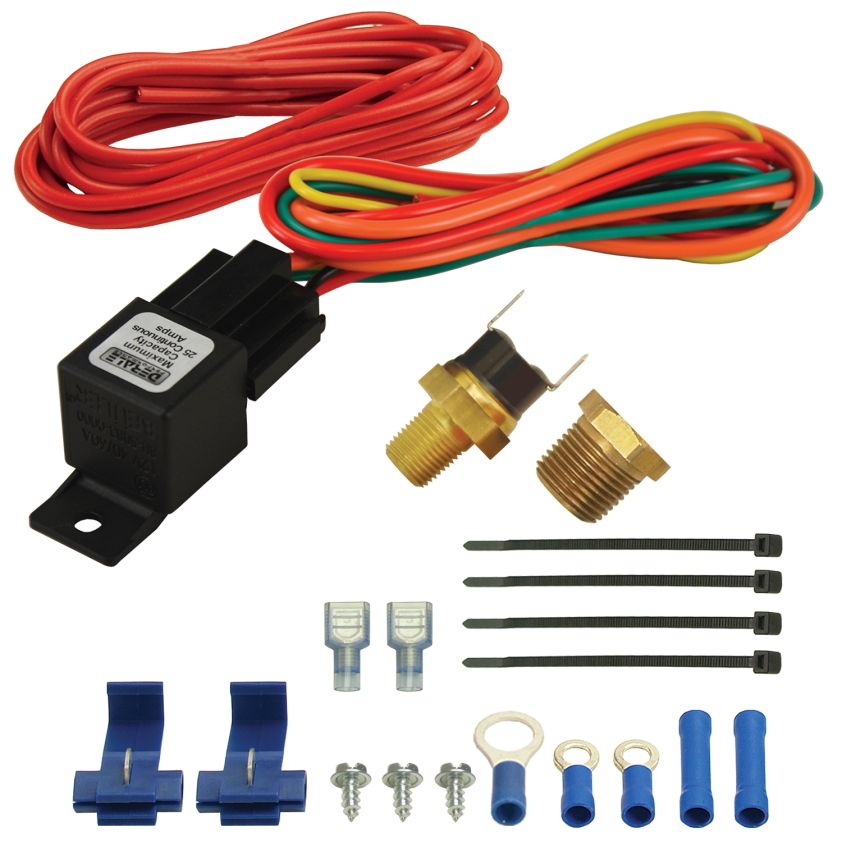 Derale 16721 190°F Fan Switch Controller Relay Kit, 1/8