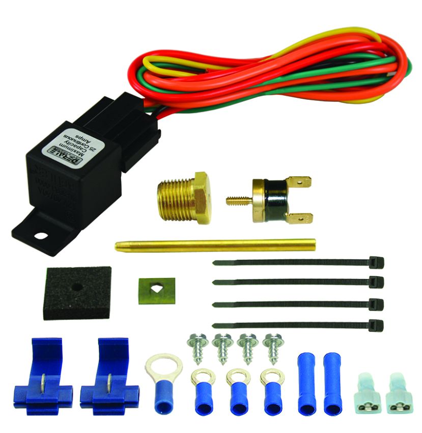 Derale 16735 Premium Single Stage 180°F Dual-Probe Fan Controller, 25 Amp