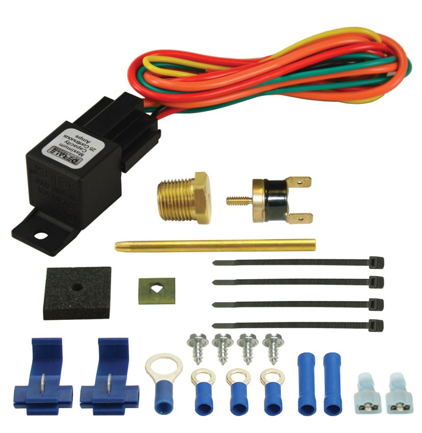 Derale 16735 Premium Single Stage 180°F Dual-Probe Fan Controller, 25 Amp