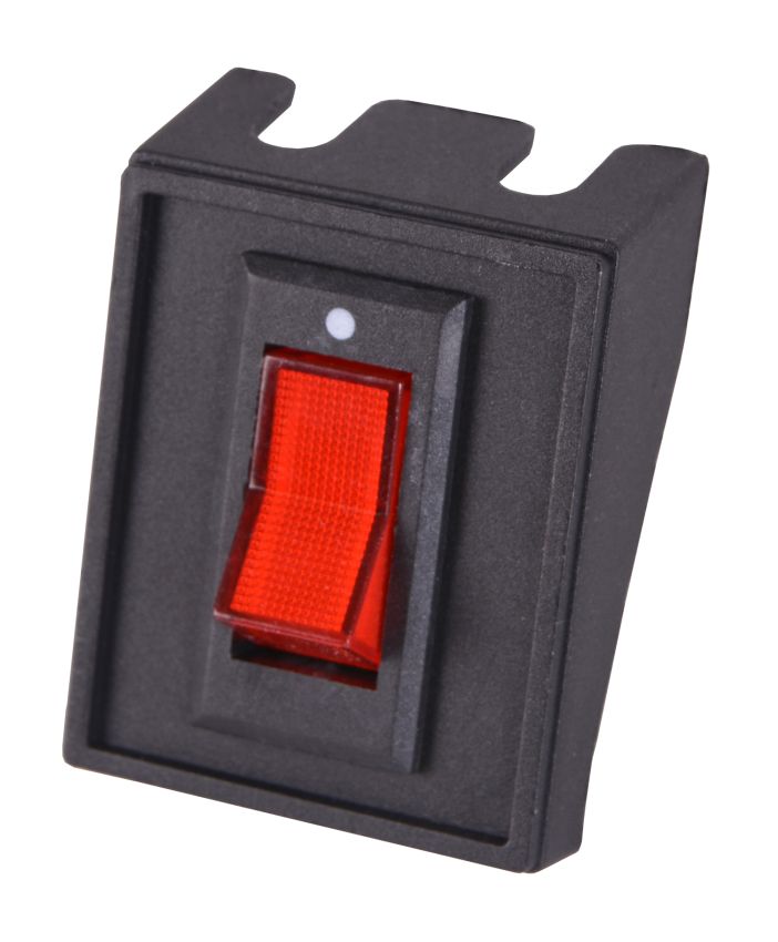 Derale 16740 Lighted Manual Rocker Type Electric Fan On/Off Switch, 3-pole 12v
