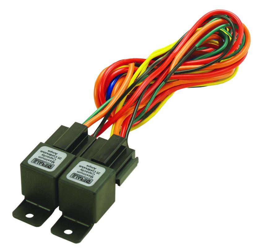 Derale 16765 40/60 Amp Dual Relay Quick Change Wire Harness Kit