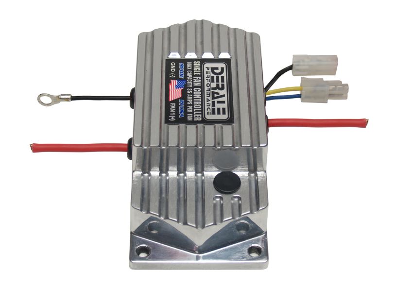 Derale 16778 High Amperage Adjustable Single Electric Fan Controller, Push In Probe