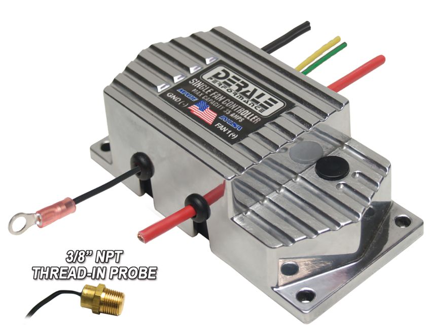 Derale 16779 High Amperage Adjustable Single Electric Fan Controller 3/8