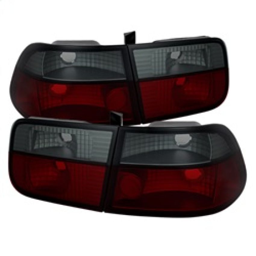SPYDER 5076557 Crystal Tail Lights - Red Smoke