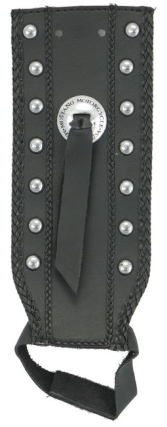 Mustang Motorcycle 93124 Mustang 93-03 Harley Dyna Wide Glide Tank Bib w/Studs - Black